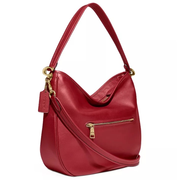NWT $395 COACH Soft Tabby Leather Hobo Bag in Brick Red! - Picture 4 of 16